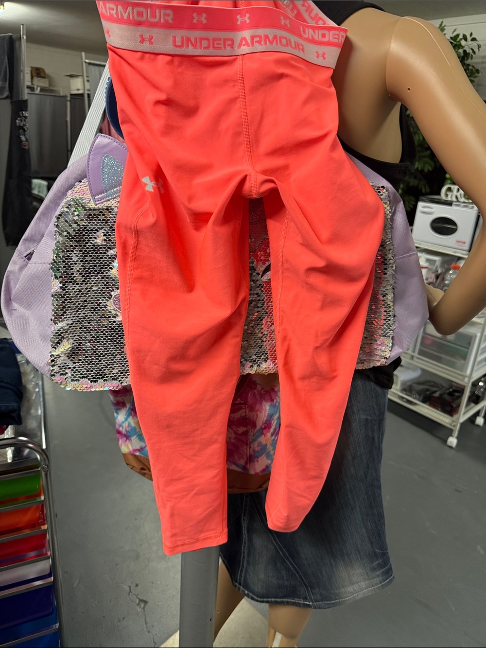 Under Armour Coral Pink Performance Leggings